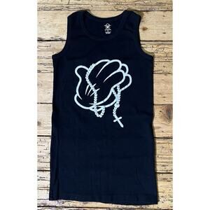Ghast Women’s Size S Black Praying Hands Tank